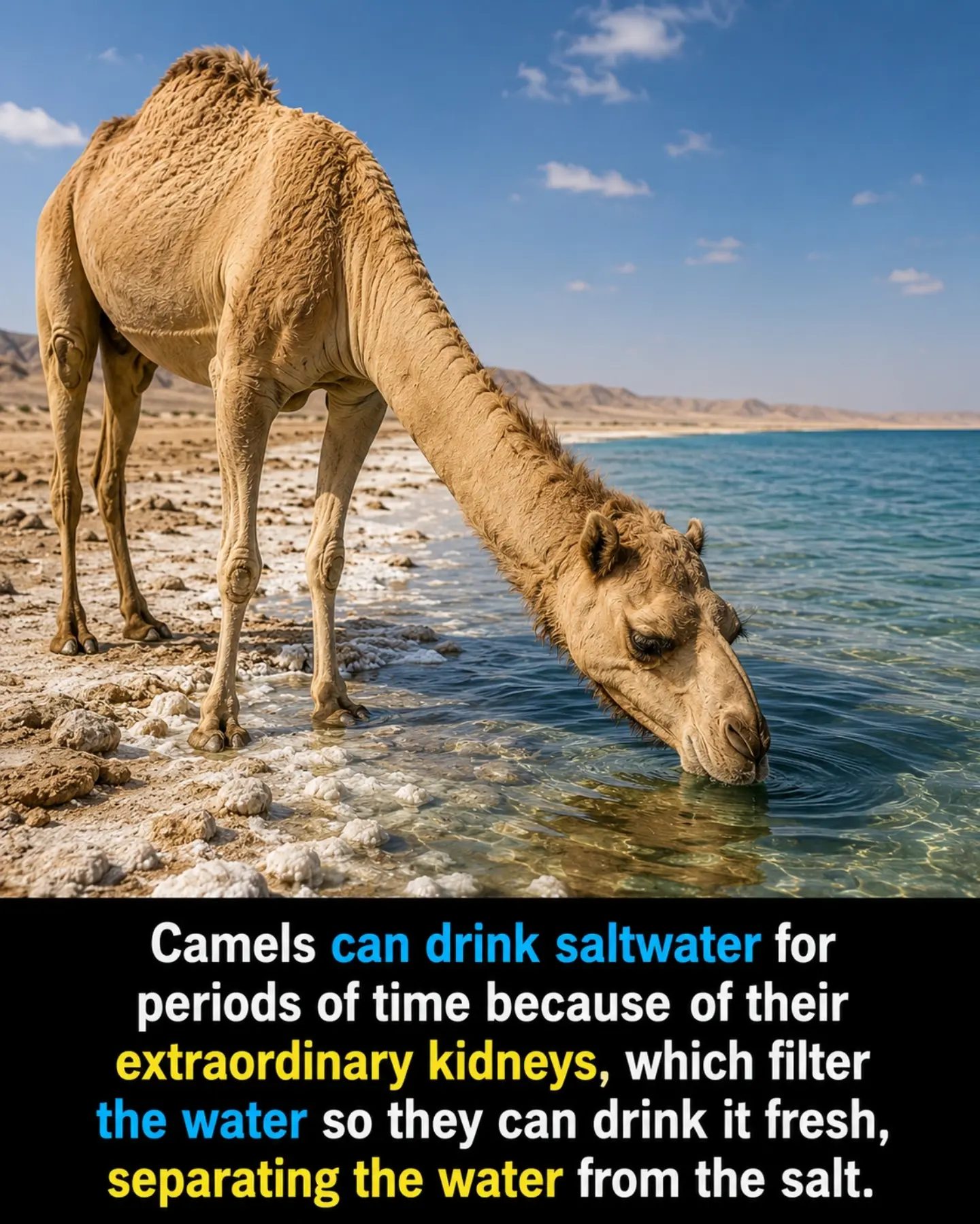 Camel's Amazing Saltwater Drinking Ability