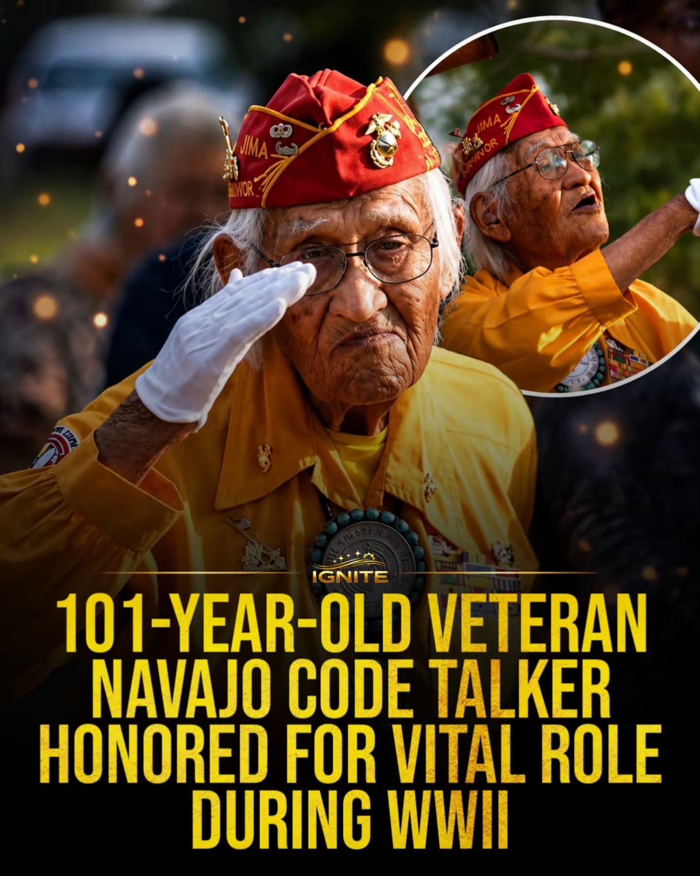Navajo Code Talker Honored for WWII Service
