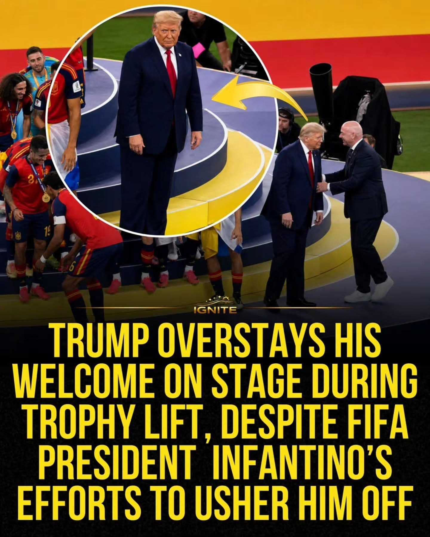 Trump's Awkward Stage Moment at FIFA Trophy Ceremony