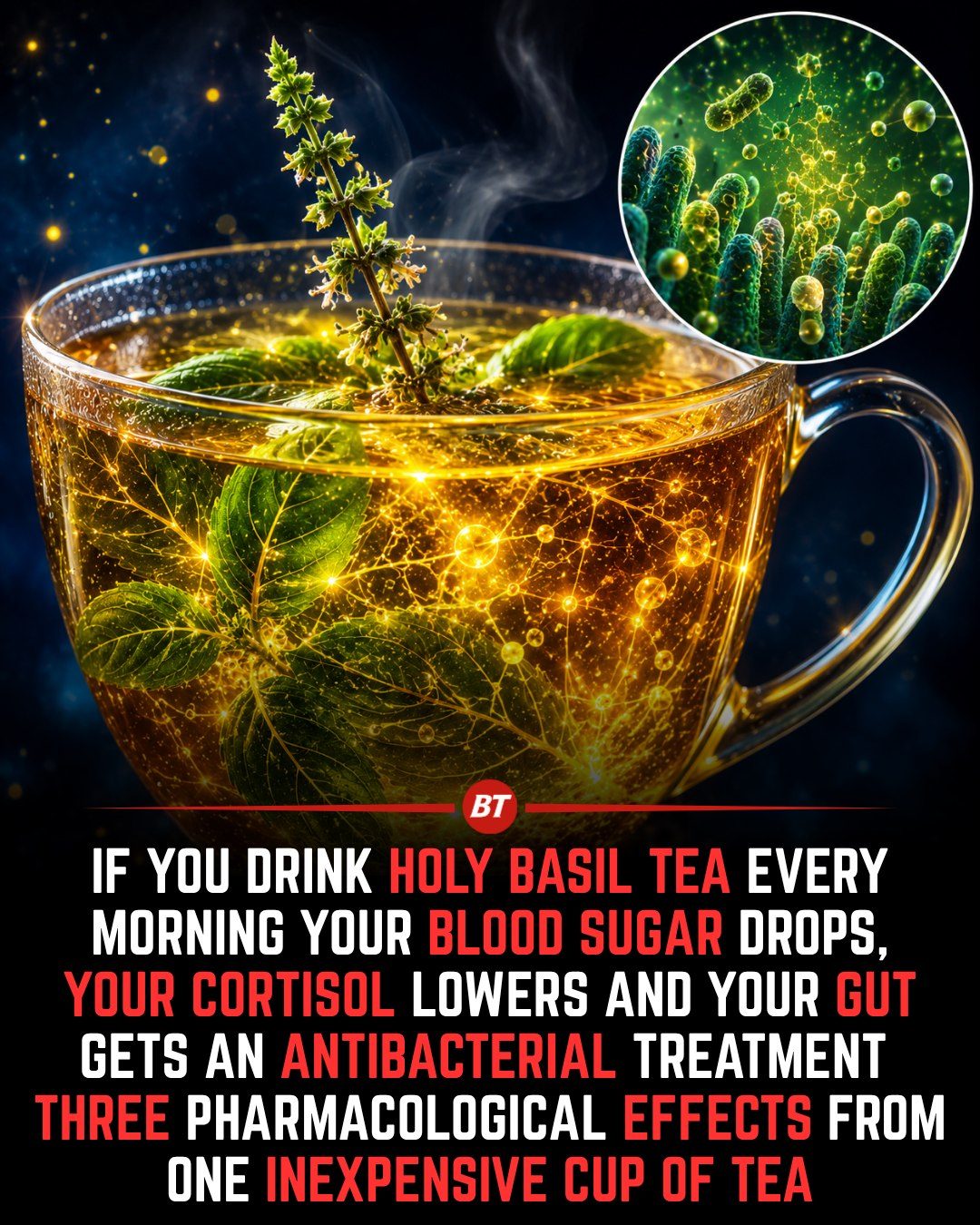 Holy Basil Tea Benefits: Stress Relief, Blood Sugar Support, and More