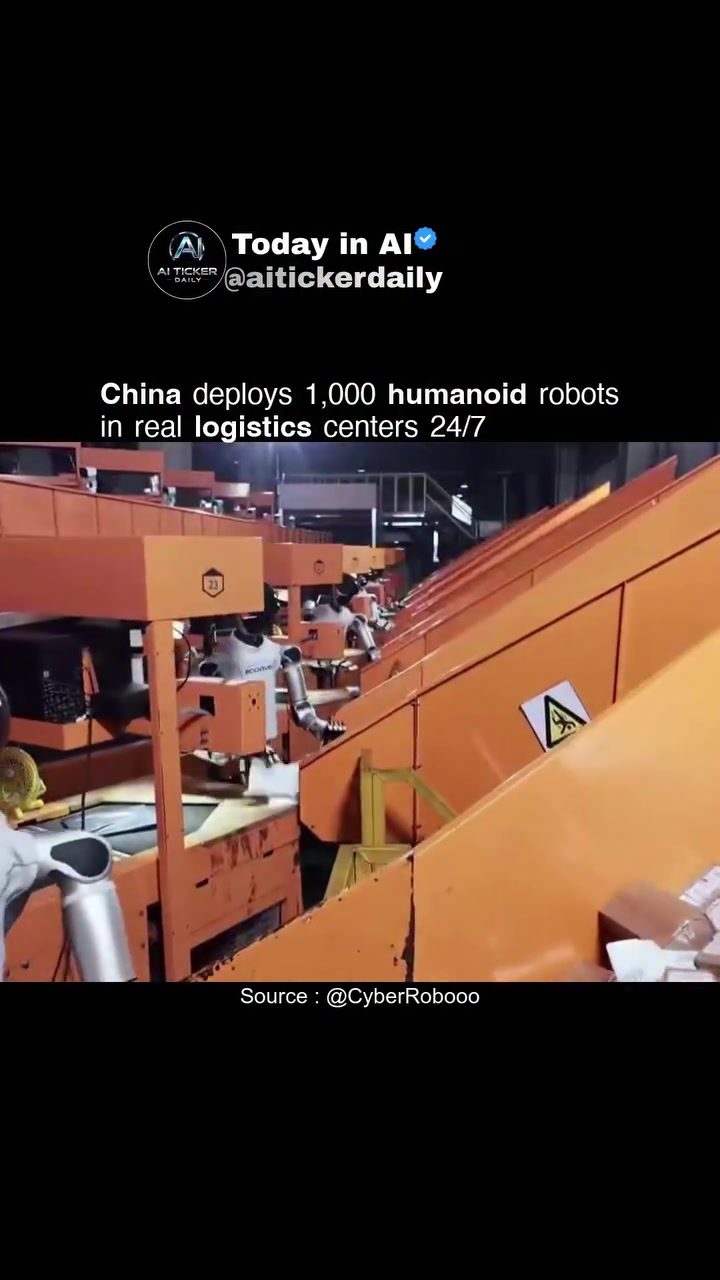 Humanoid Robots Transforming China's Logistics Centers