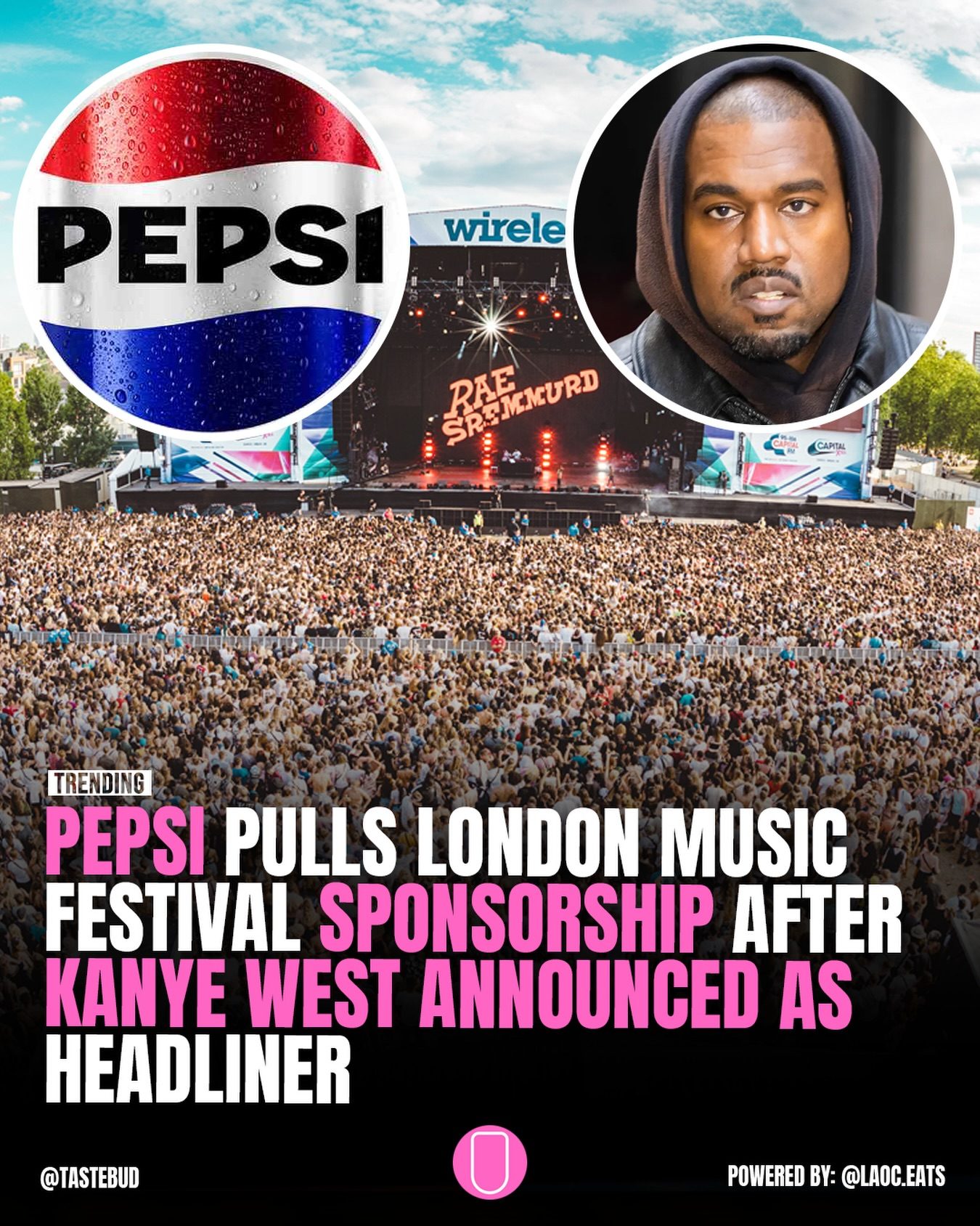Pepsi Drops Wireless Festival Sponsorship Amid Kanye West Controversy