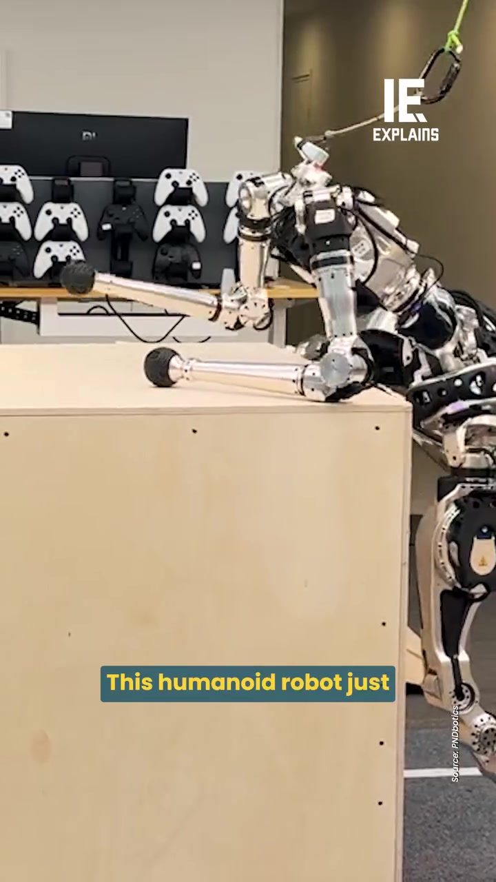 PND Robotics' Adam Humanoid Climbs 1-Meter Box