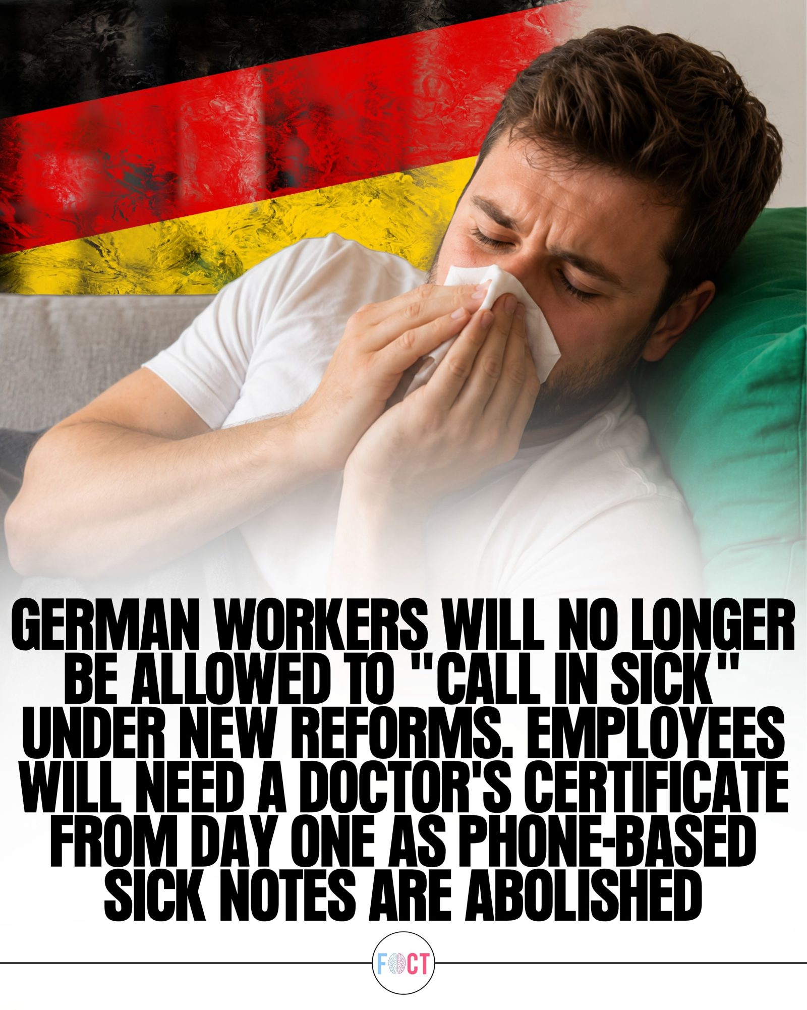 New German Work Rules: Doctor's Note Needed for First Day of Sick Leave
