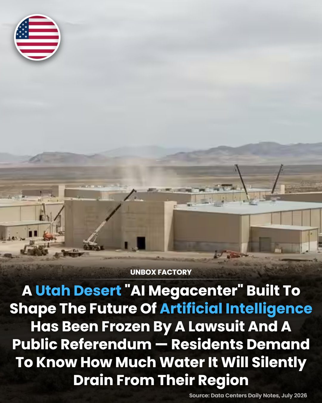 Utah AI Data Center Halted: Water Concerns Spark Controversy