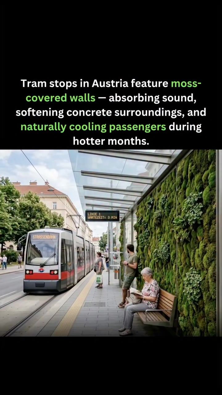 Austria's Innovative Tram Stops: Nature-Inspired Urban Design