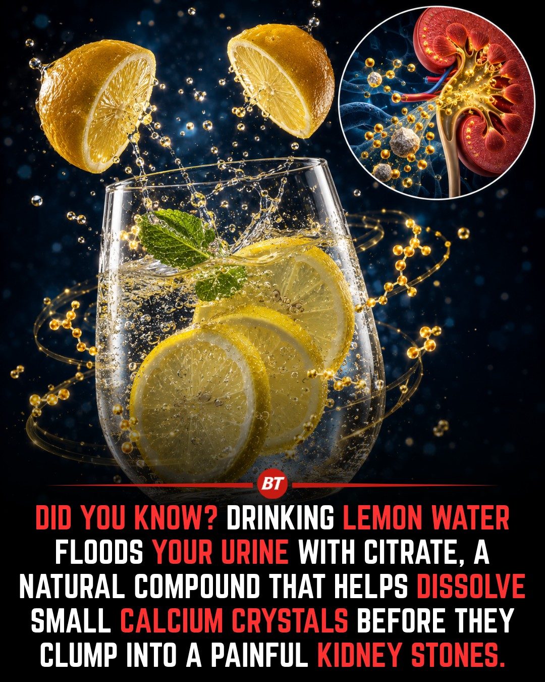 Lemon Water: Prevent Kidney Stones Naturally