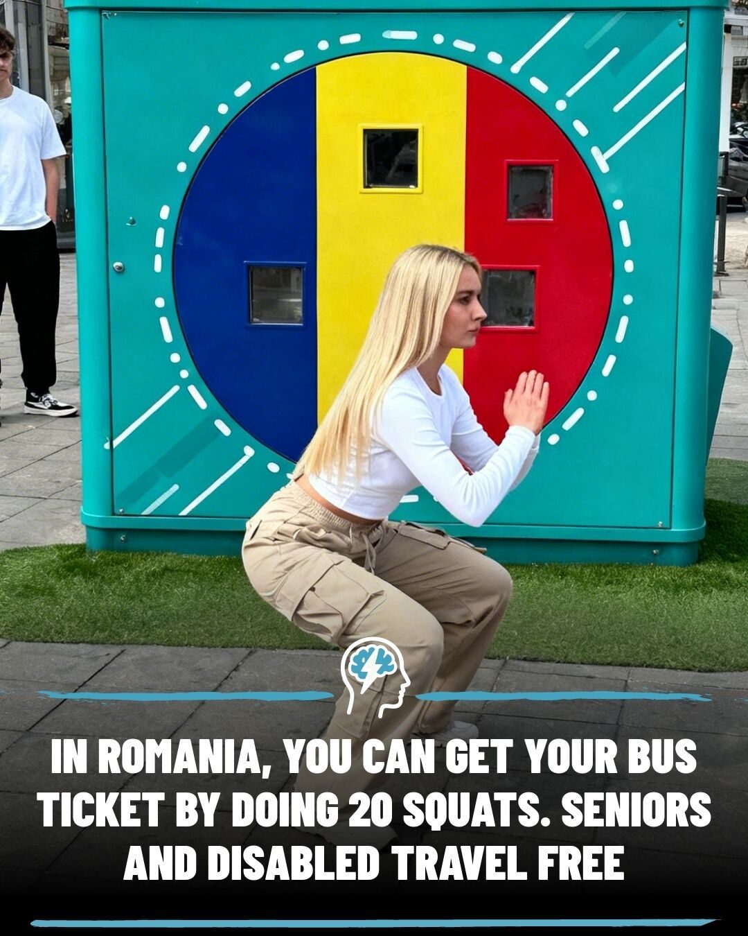 Earn Free Bus Tickets with 20 Squats in Cluj-Napoca