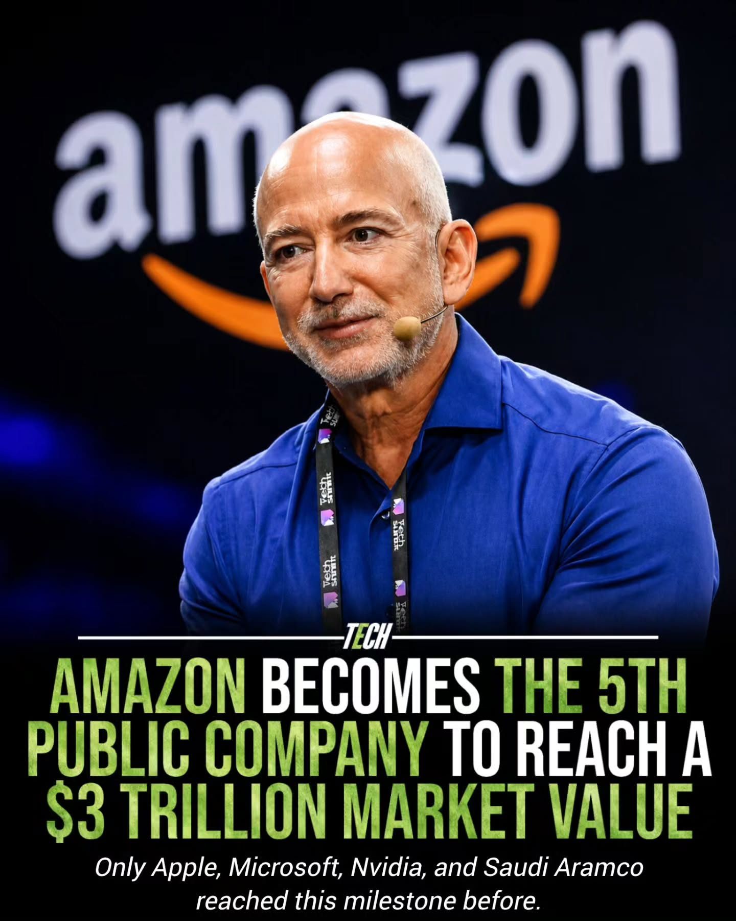 Amazon Marks $3 Trillion Market Value, Joins Elite Tech Club