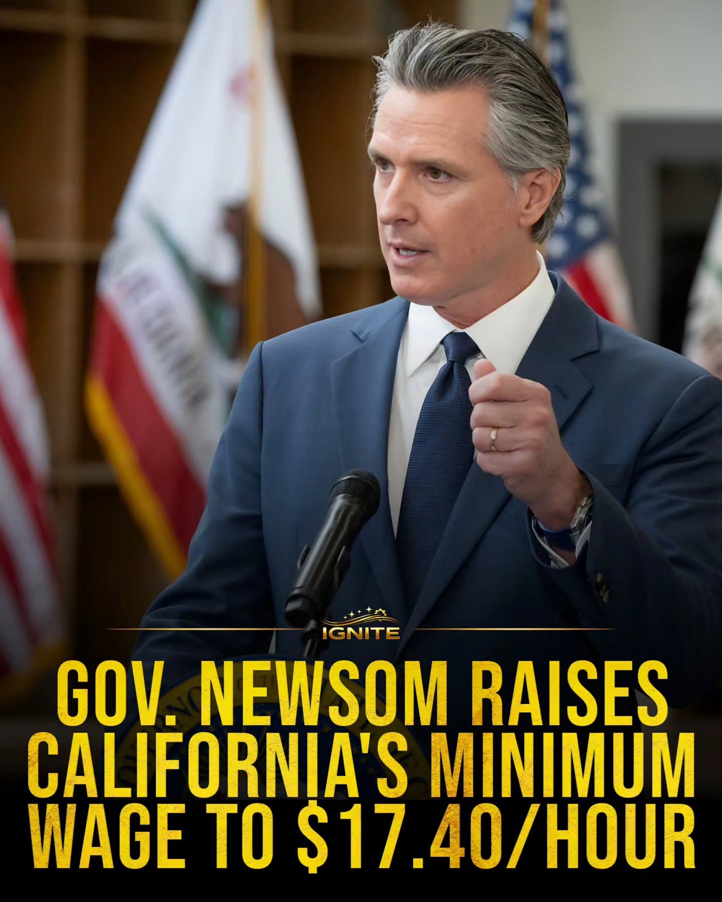 Governor Newsom Boosts California's Minimum Wage to $17.40