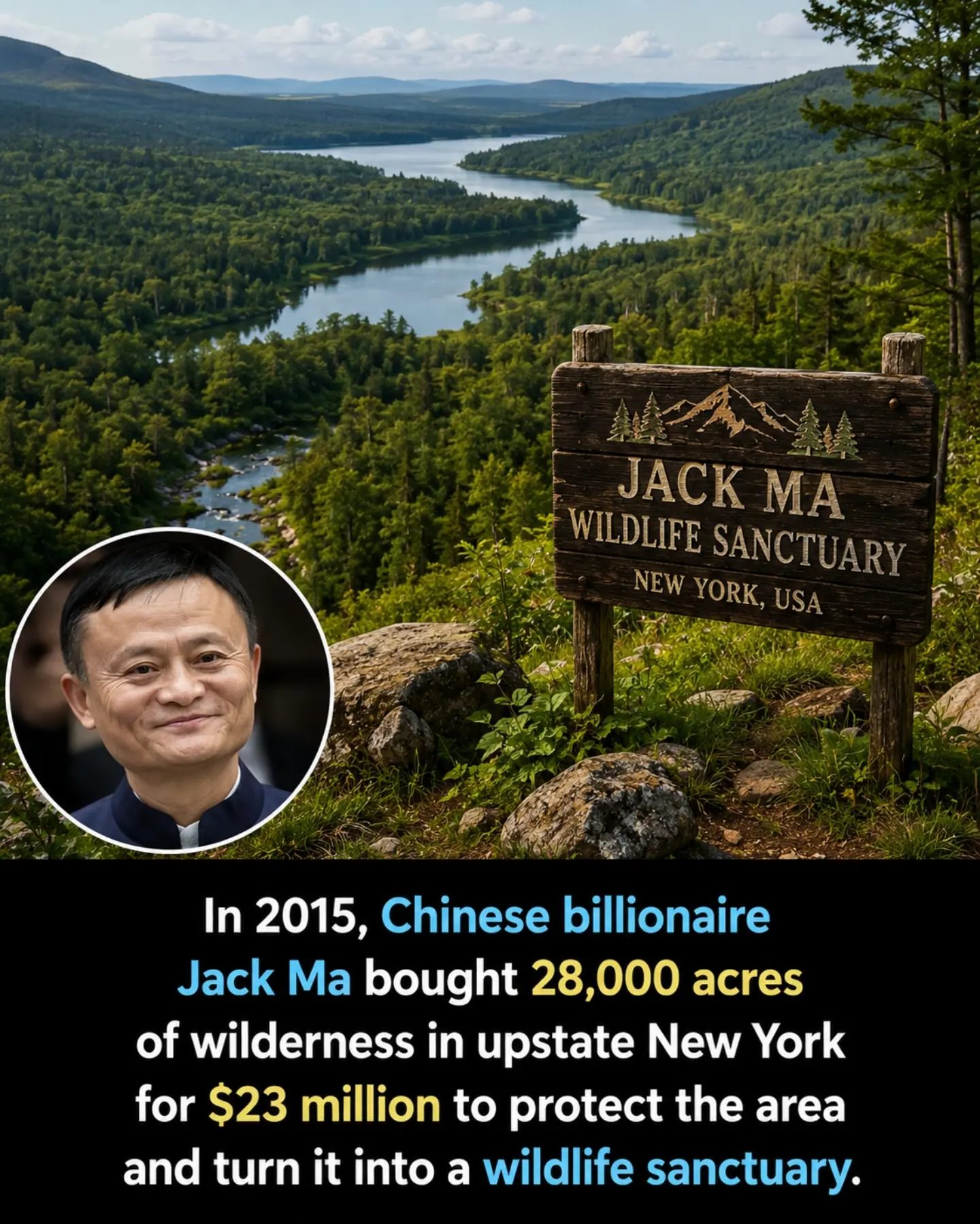 Jack Ma's 28,000-Acre Wildlife Sanctuary in Upstate New York