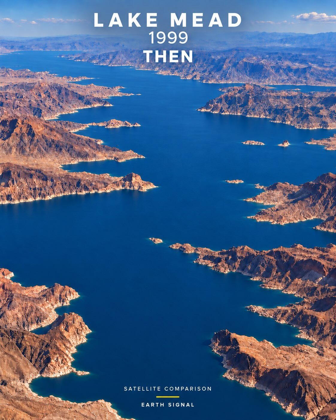 Lake Mead Water Levels: 1999 vs 2026 Satellite Comparison