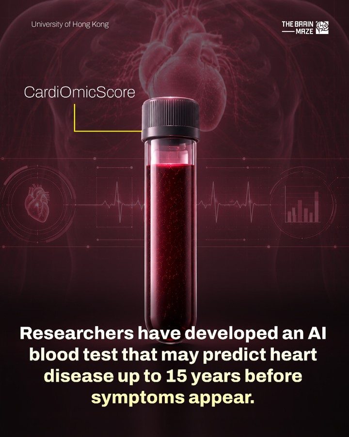 AI Blood Test Predicts Heart Disease Up to 15 Years Early