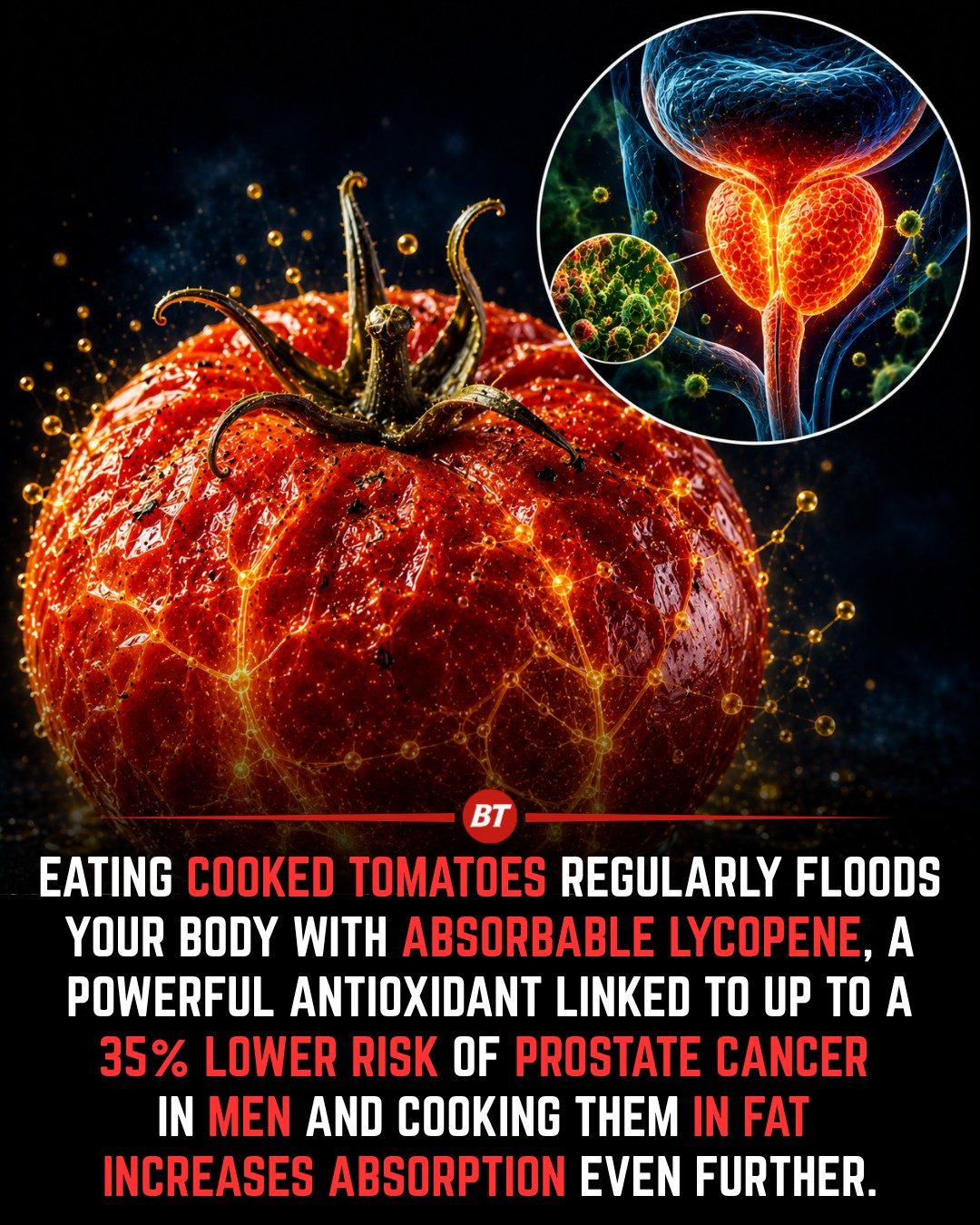 Tomatoes and prostate health: benefits of cooked tomatoes