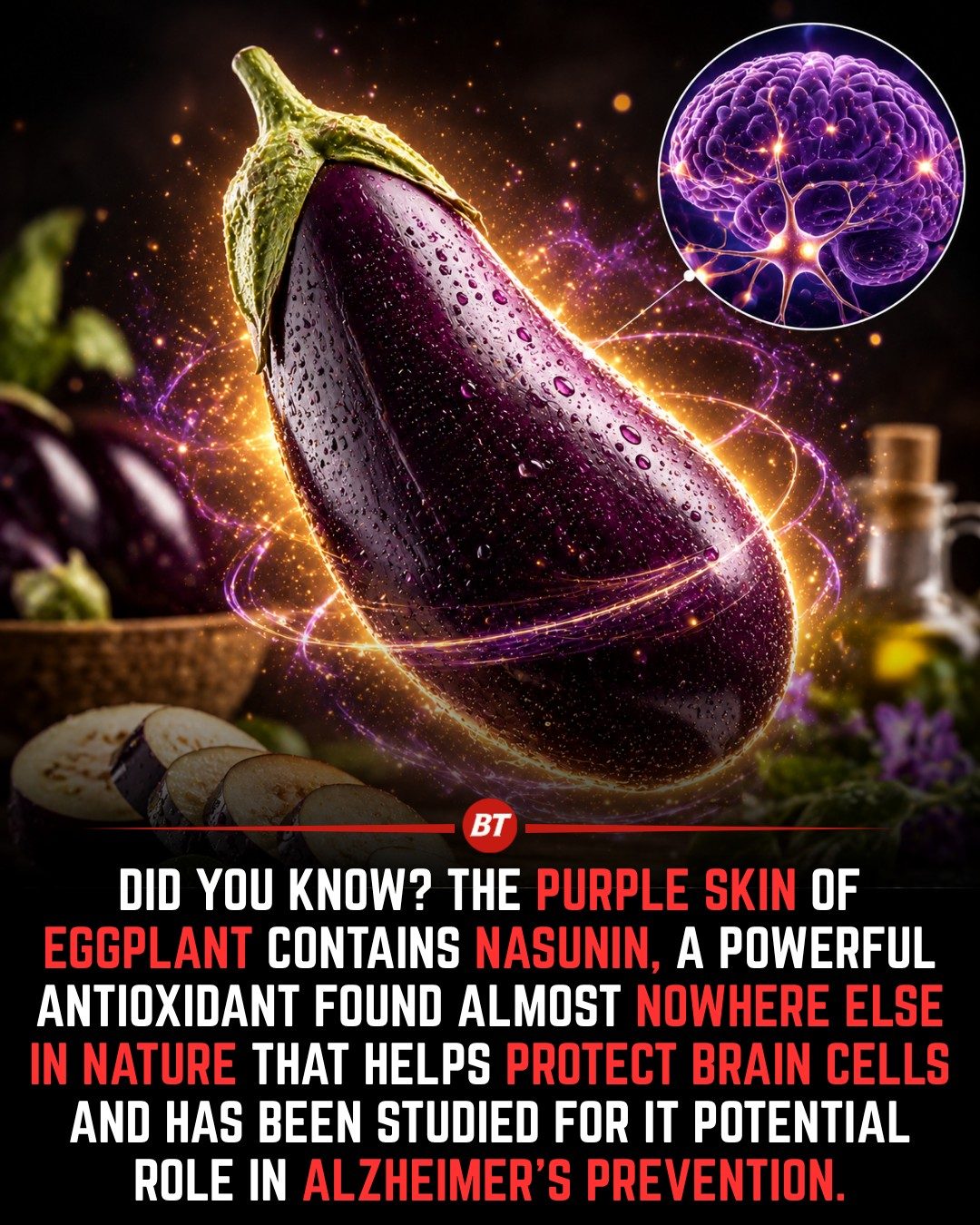 Eggplant Skin Antioxidant & Brain Health: Discover Nasunin
