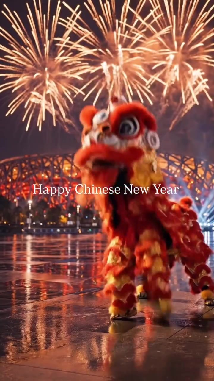 Chinese New Year Fireworks Over Iconic Landmarks