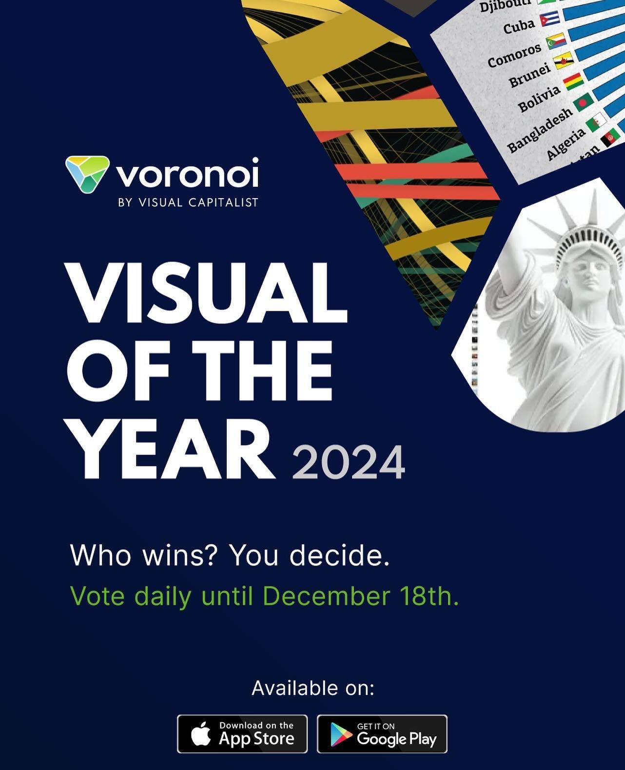 Vote for the Best Data Visual of 2024: Visual Capitalist's Annual Contest