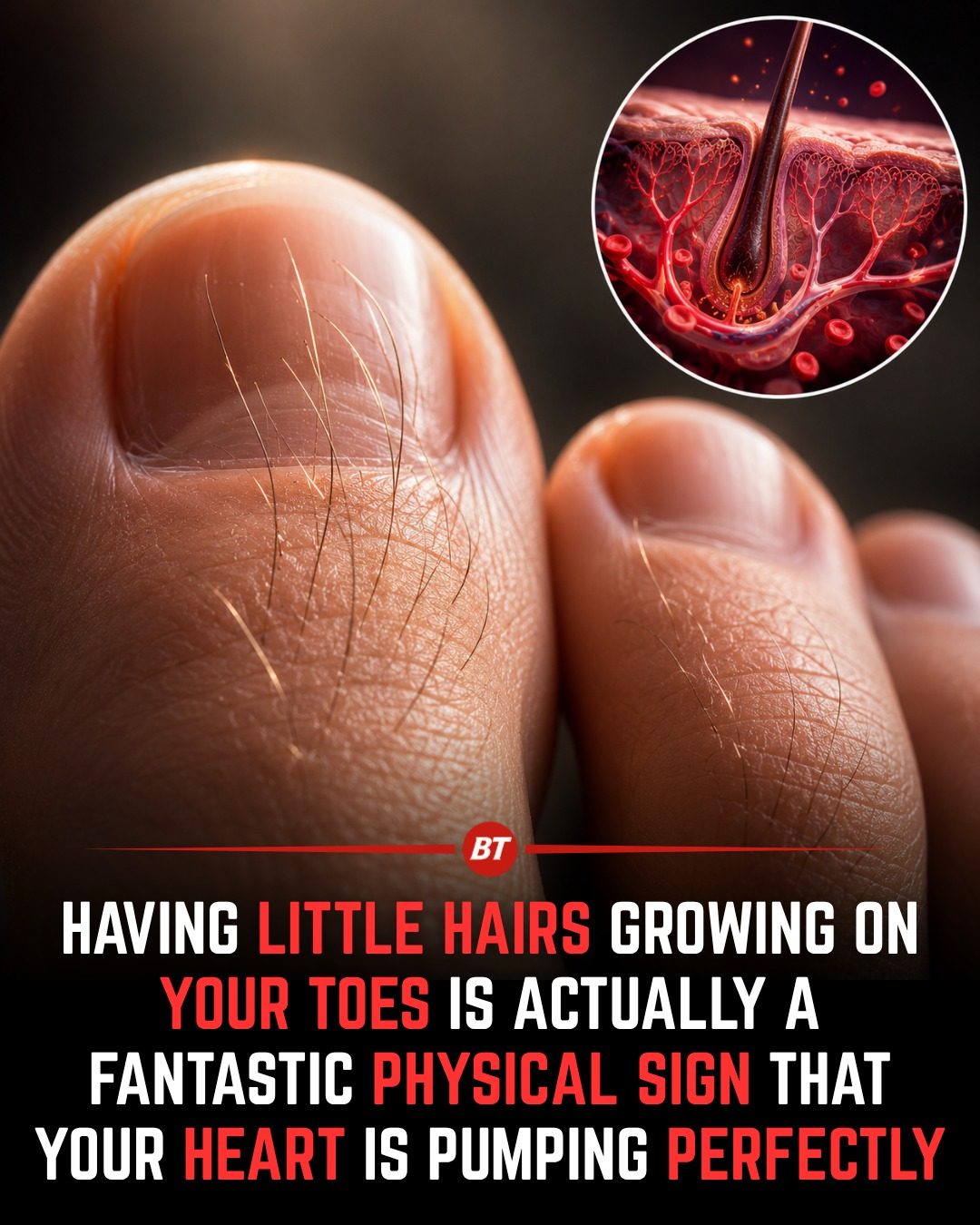 Toe Hair: A Surprising Sign of Good Circulation