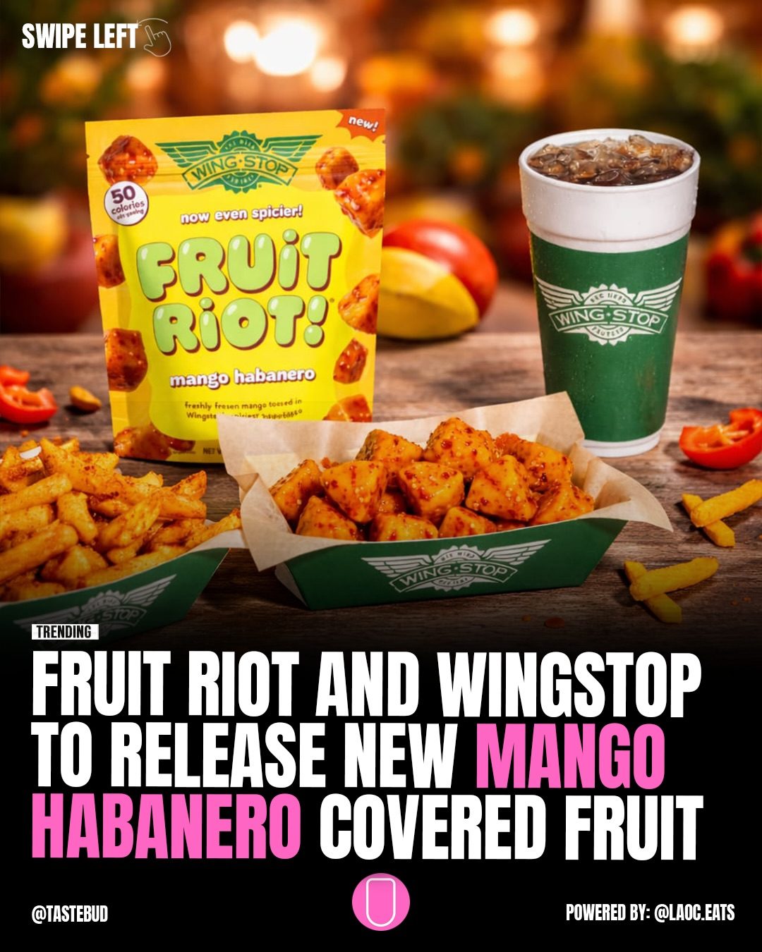 Wingstop Teams Up with Fruit Riot for Mango Habanero Snack