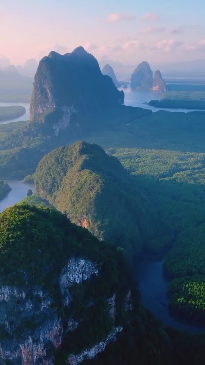 Phang Nga Thailand Landscapes: Aerial Views