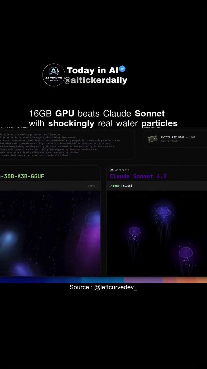**NVIDIA RTX 5080 GPU vs. Claude Sonnet 4.5: AI Performance**