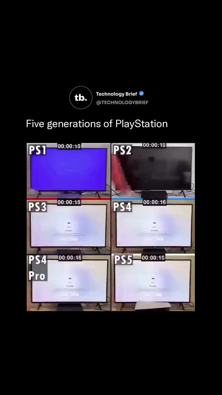 PlayStation Boot Times: PS1 vs PS5