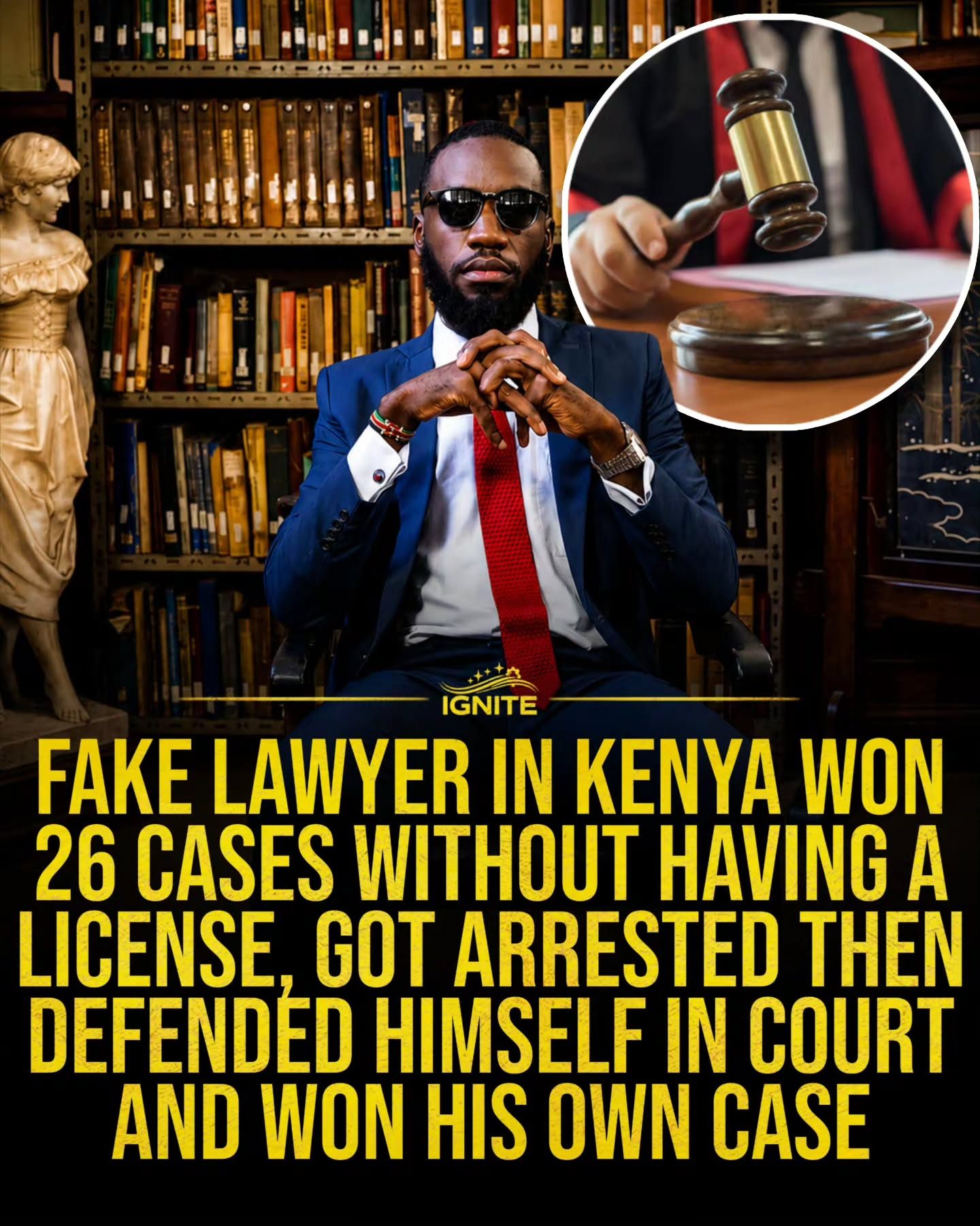Unlicensed Man Wins 26 Cases in Kenya, Defends Himself in Court