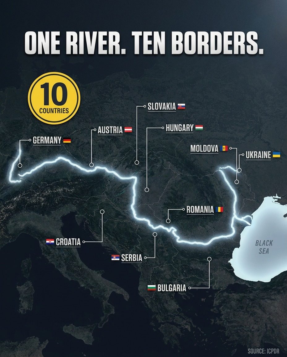 River Crossing Ten Countries Map