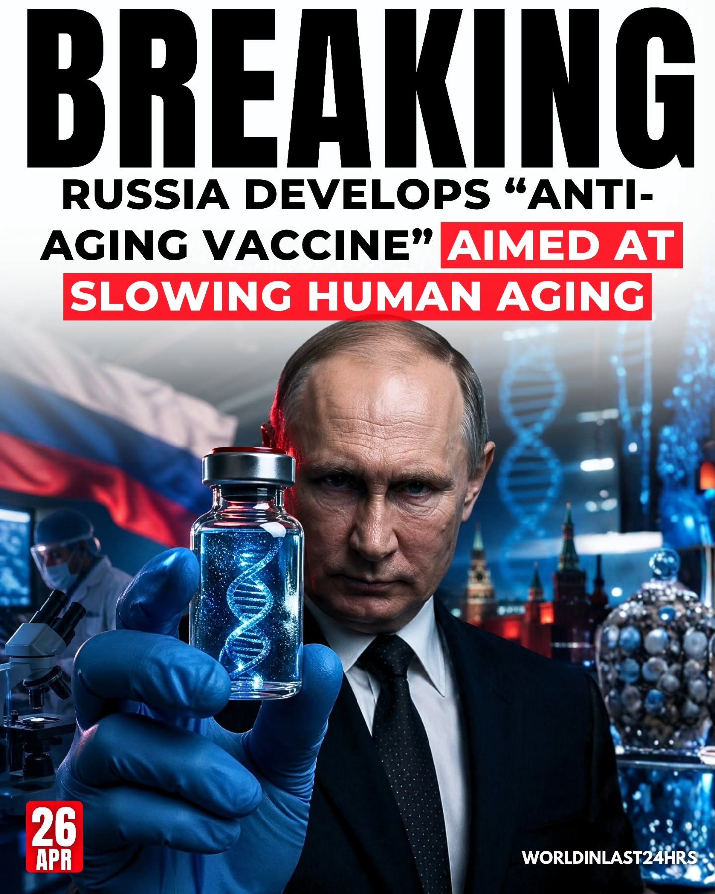 Russia's Anti-Aging Vaccine: The Quest to Slow Aging