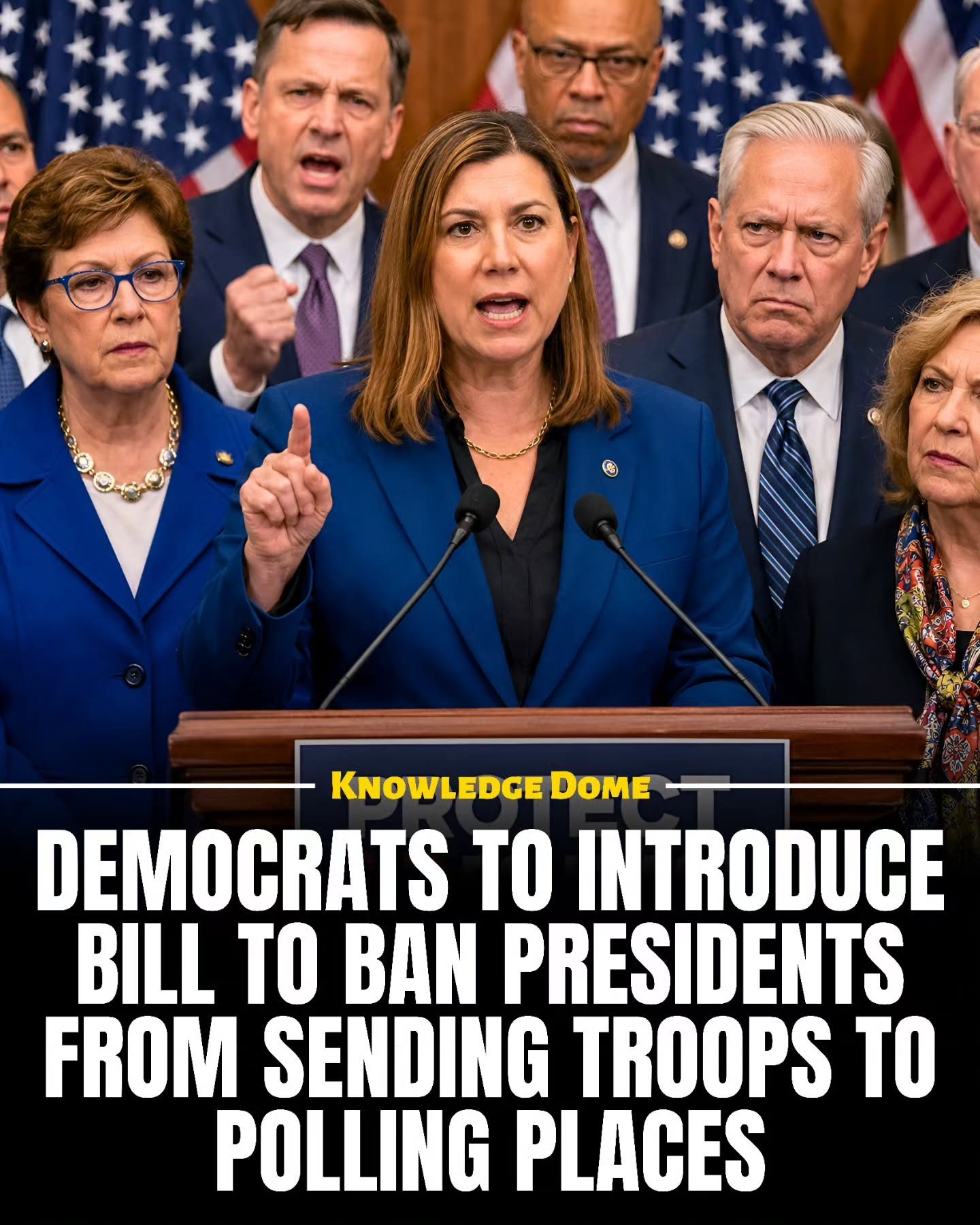 Democrats Introduce Bill to Prevent Troop Deployment at Polls