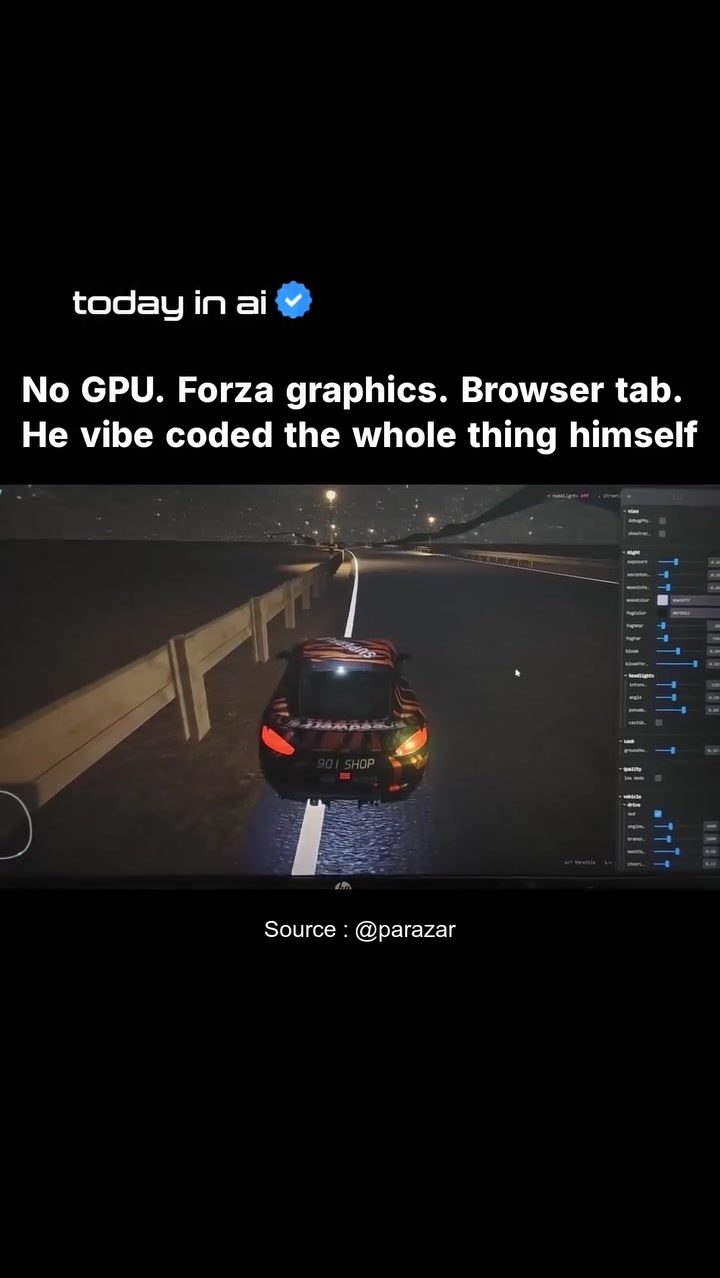 Vibe-Coded Racing Game in Browser: Forza Graphics without a GPU