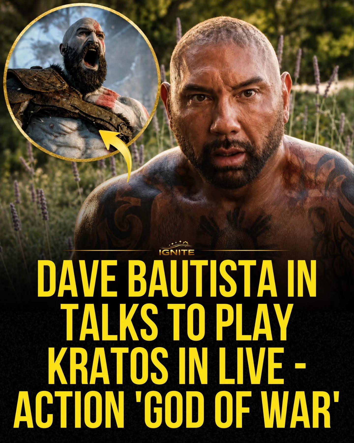 Dave Bautista: Kratos' New Face in Live-Action God of War