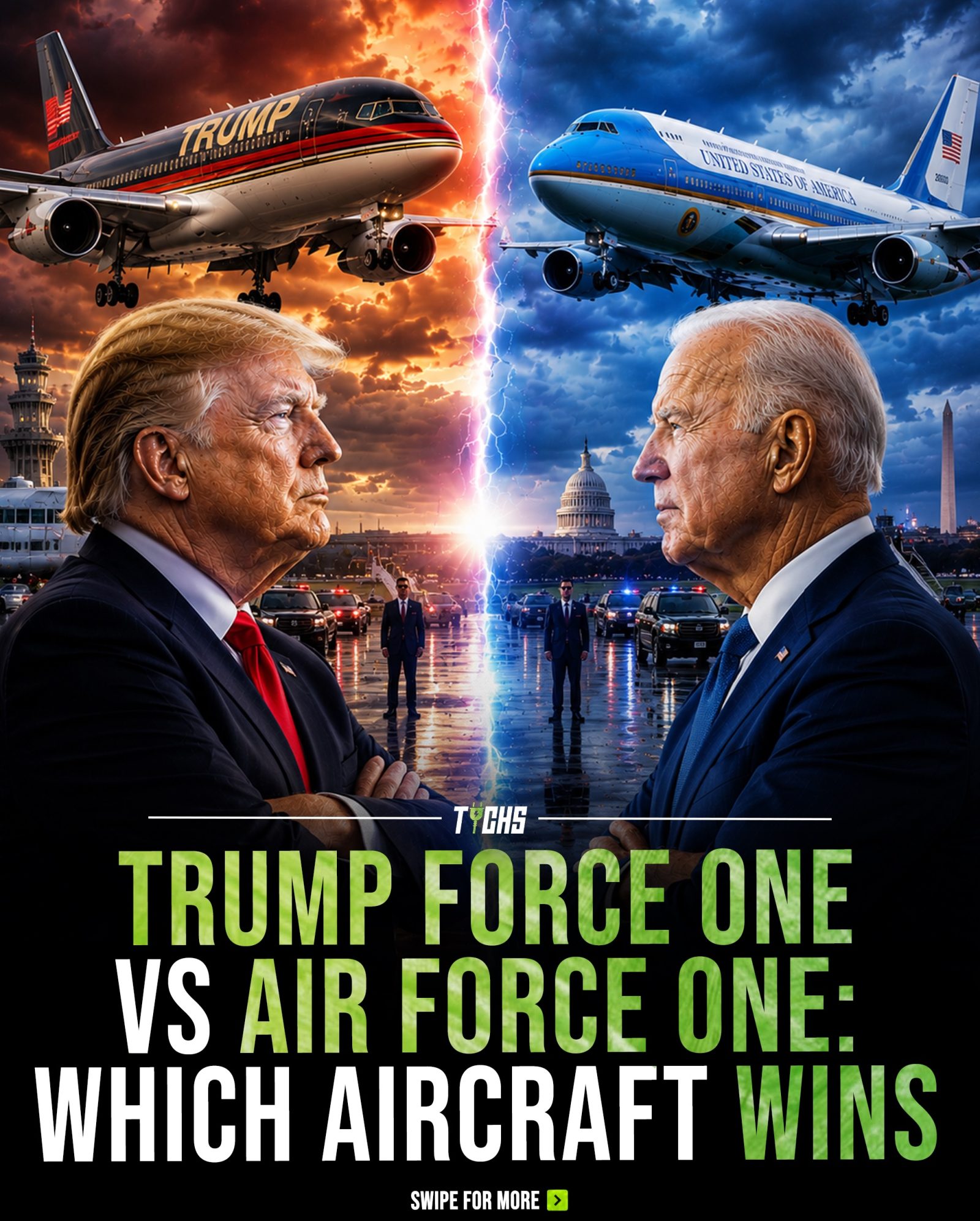 Trump Force One vs Air Force One: Luxury or Military Might?