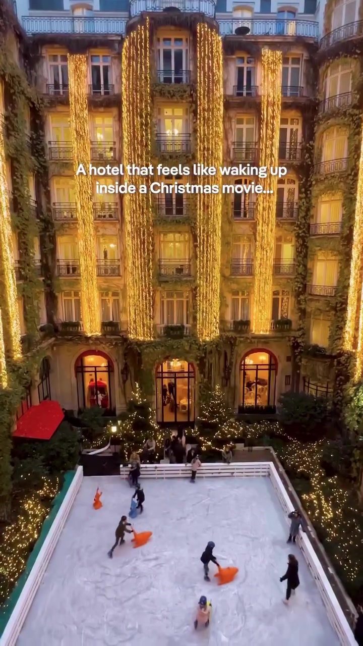 Experience Christmas Magic: Ice Skating at Hôtel Plaza Athénée