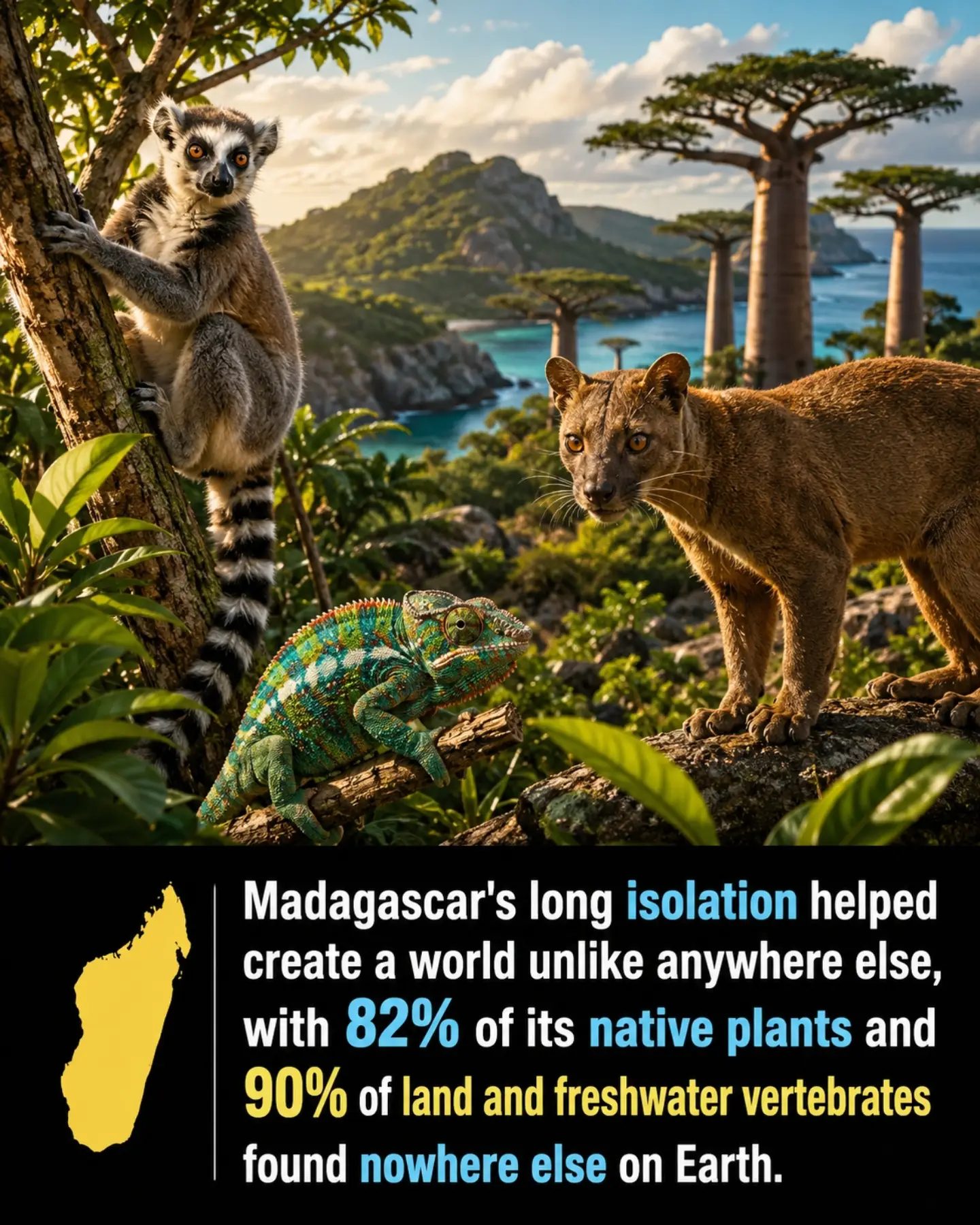 Madagascar's Exclusive Ecosystem: 90% of Wildlife Found Nowhere Else
