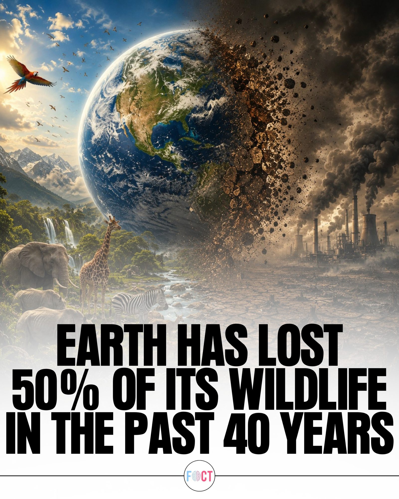 Wildlife Populations Have Decreased by 70% Since 1970