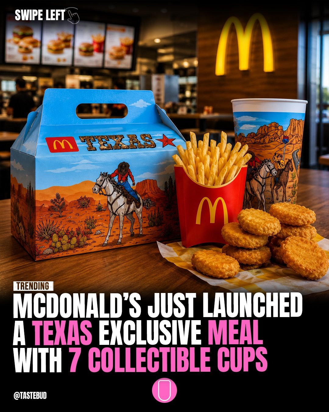McDonald's Texas Meal: 7 Collectible Cups