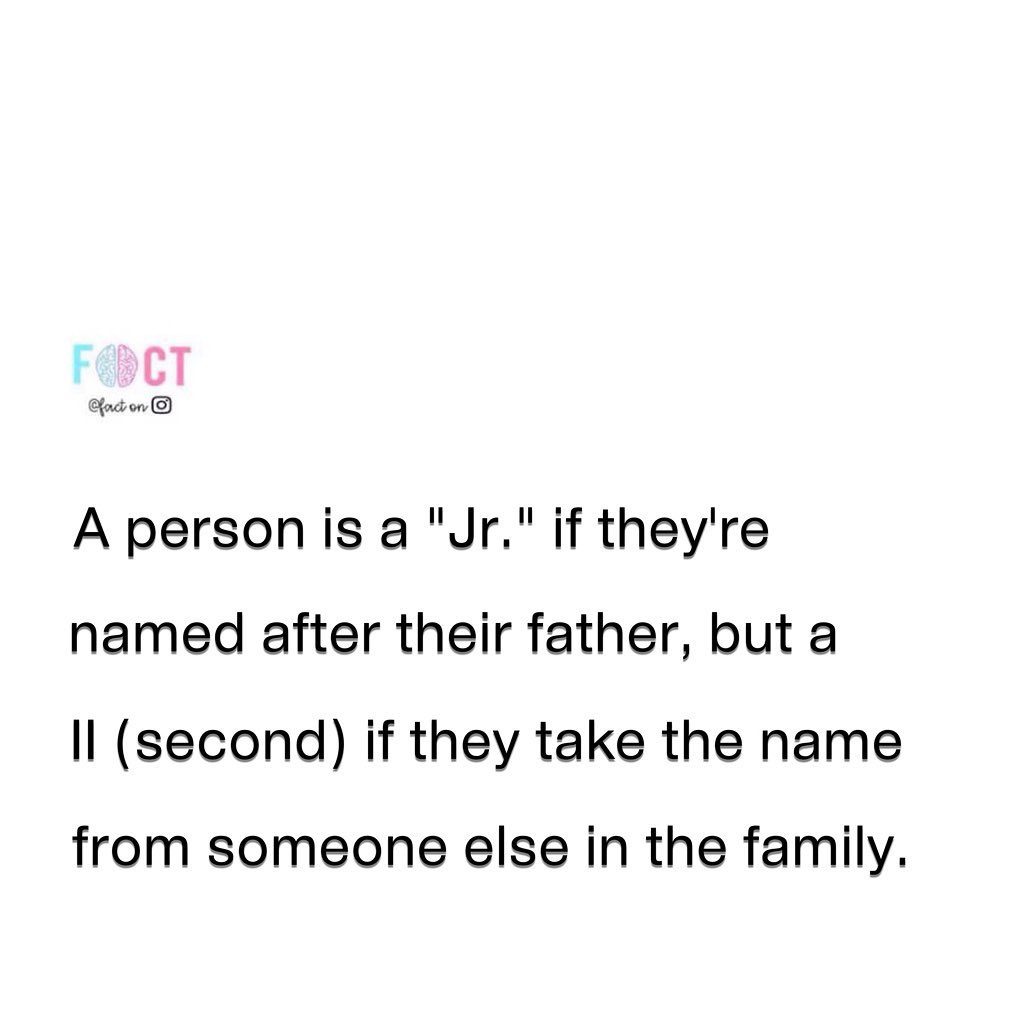 Understanding Name Suffixes: Jr. and II
