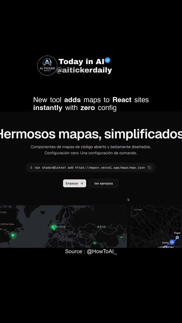 **Map Tool Simplifies React Integration with Zero Configuration**