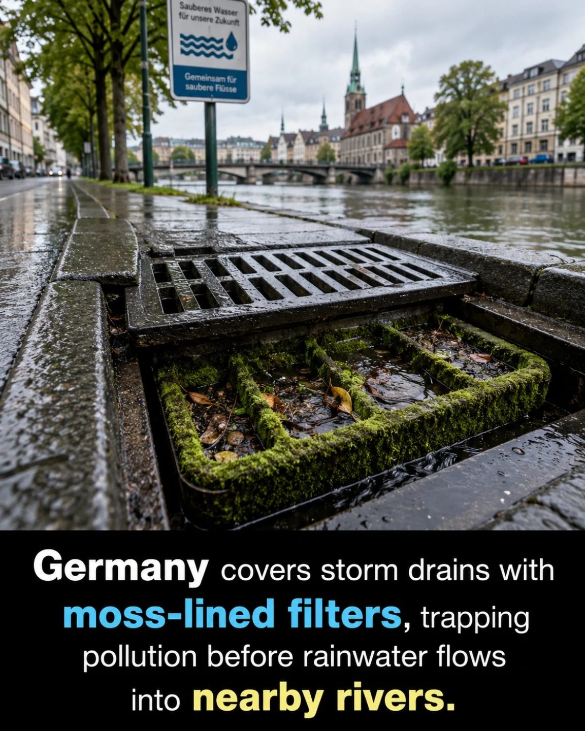 Germany's Moss-Lined Storm Drains Combat Urban Water Pollution