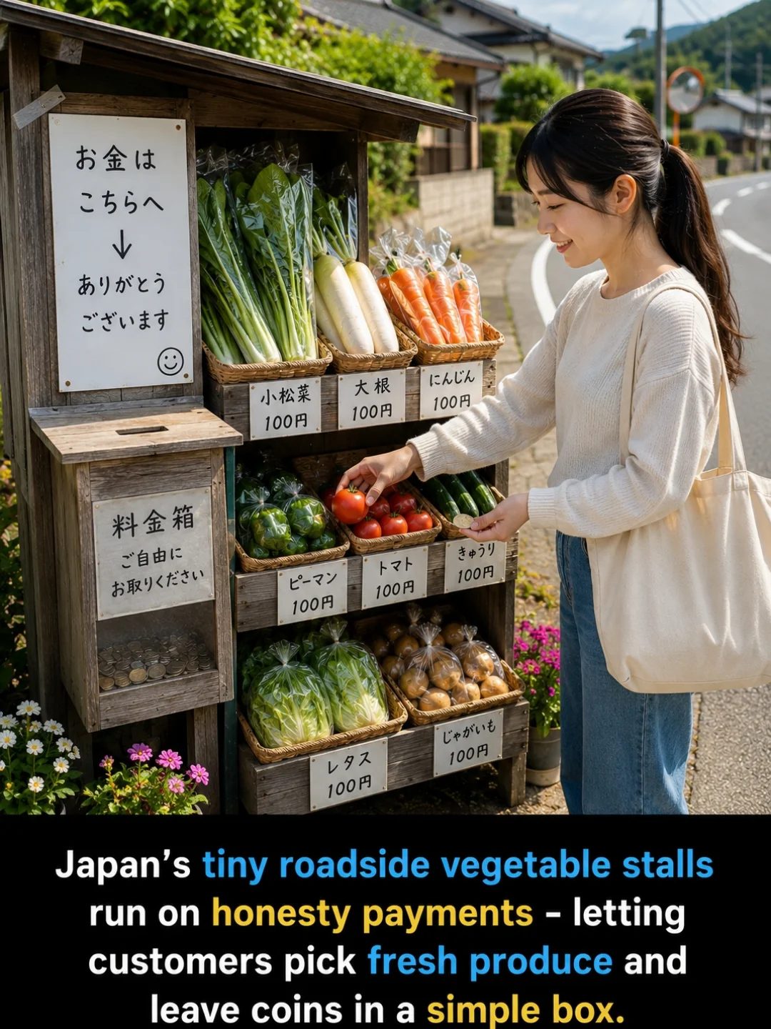 The Honesty System: Japan's Roadside Vegetable Stalls