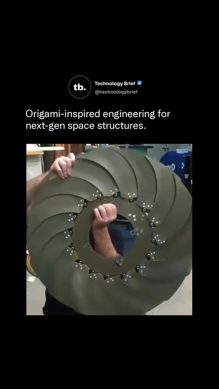 Origami Engineering: Next-Gen Space Structures