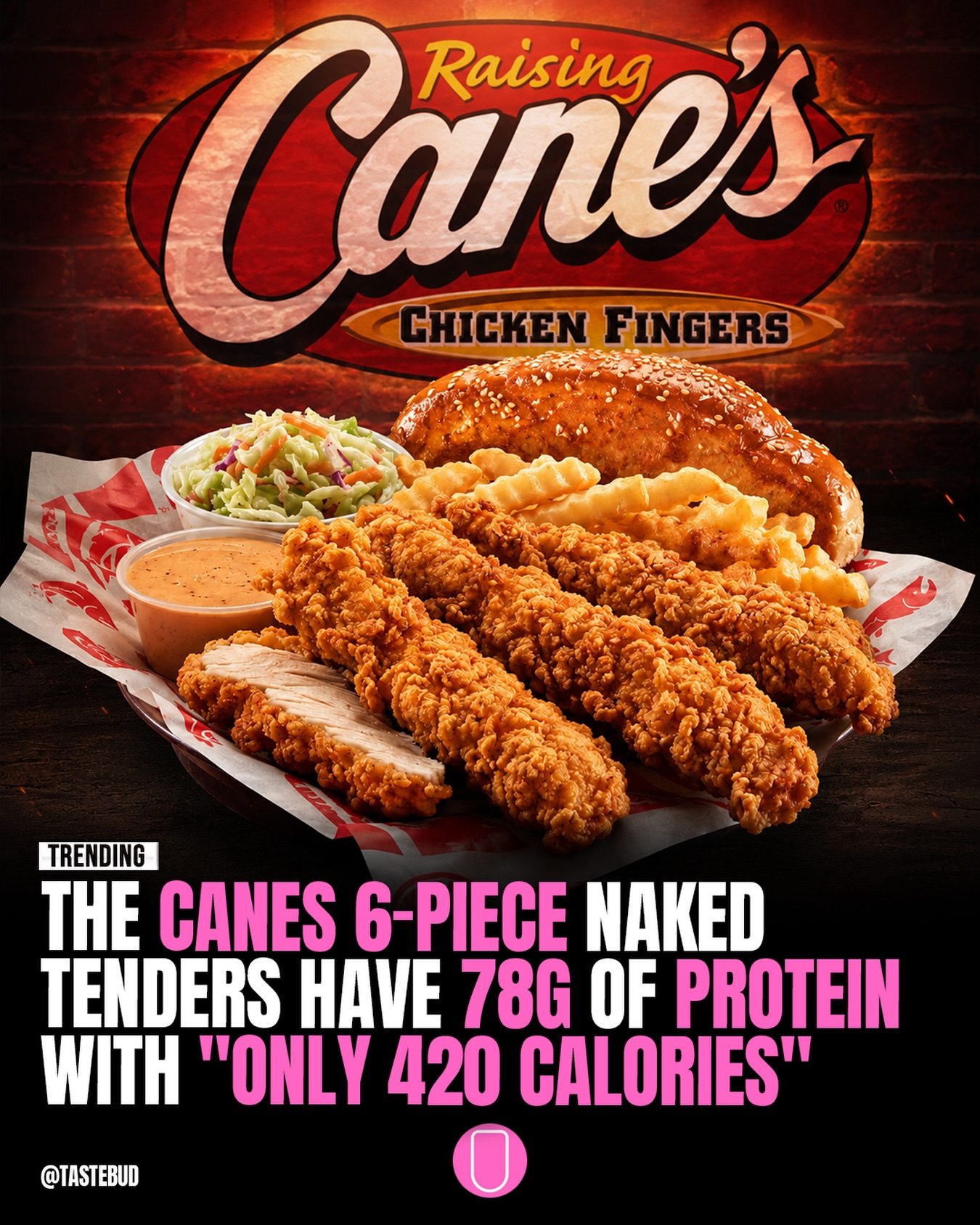 Discover the Protein-Packed Appeal of Raising Cane's Naked Tenders.