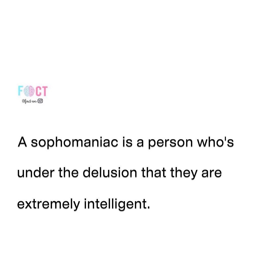 Understand the Definition of a Sophomaniac