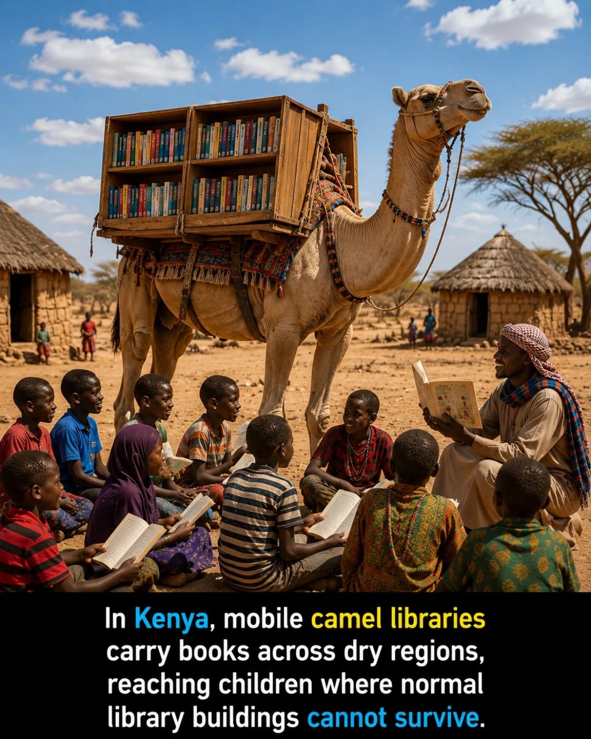 Bringing Literacy to Remote Kenya: Camel Libraries in Action