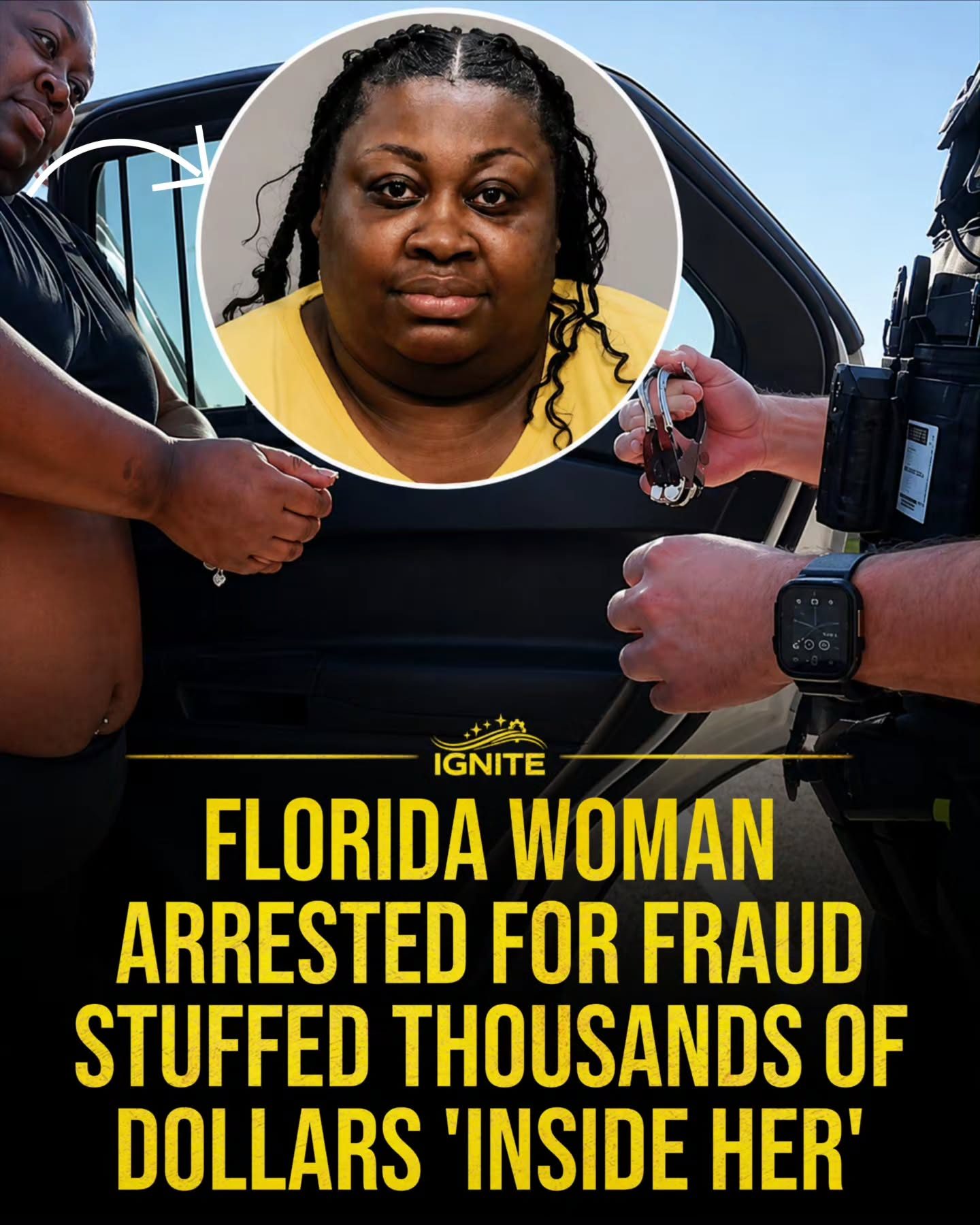 Florida Woman Arrested for Stuffing Thousands of Dollars