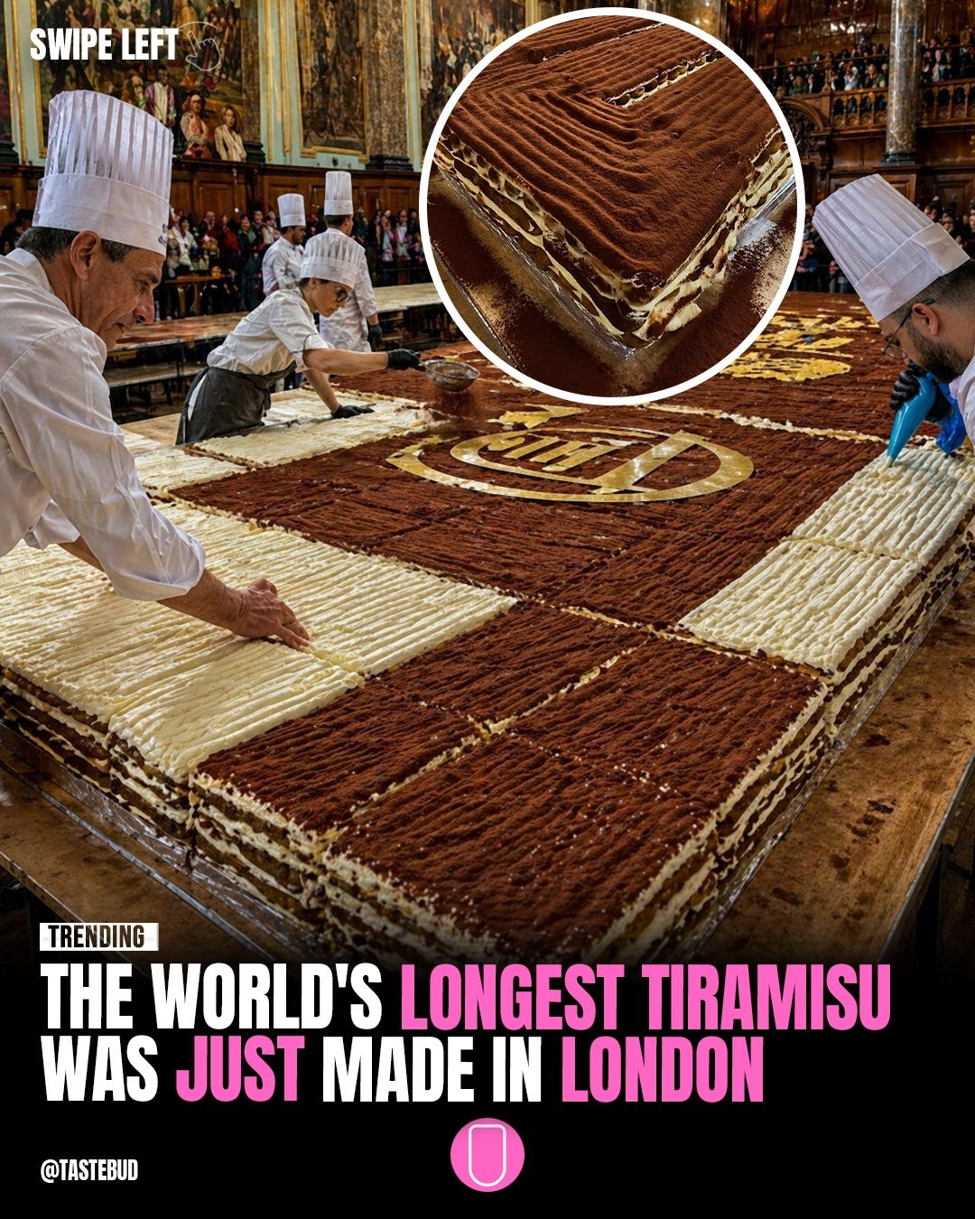 Longest Tiramisu Ever Made: World Record in London