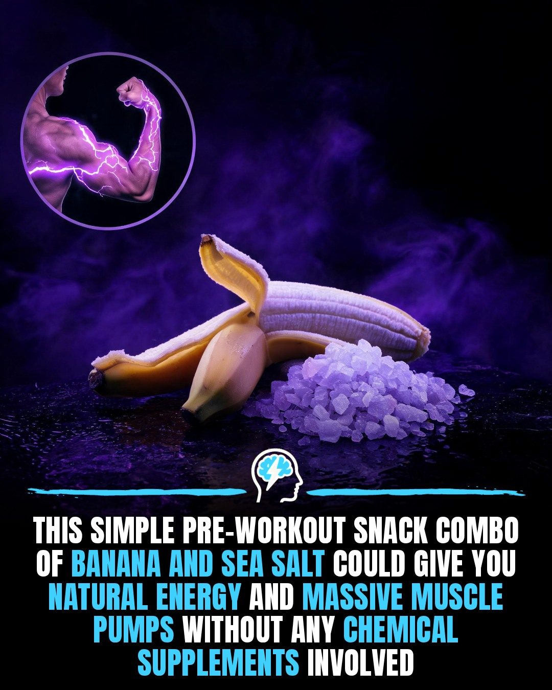 Banana & Sea Salt Pre-Workout Snack for Muscle Pumps