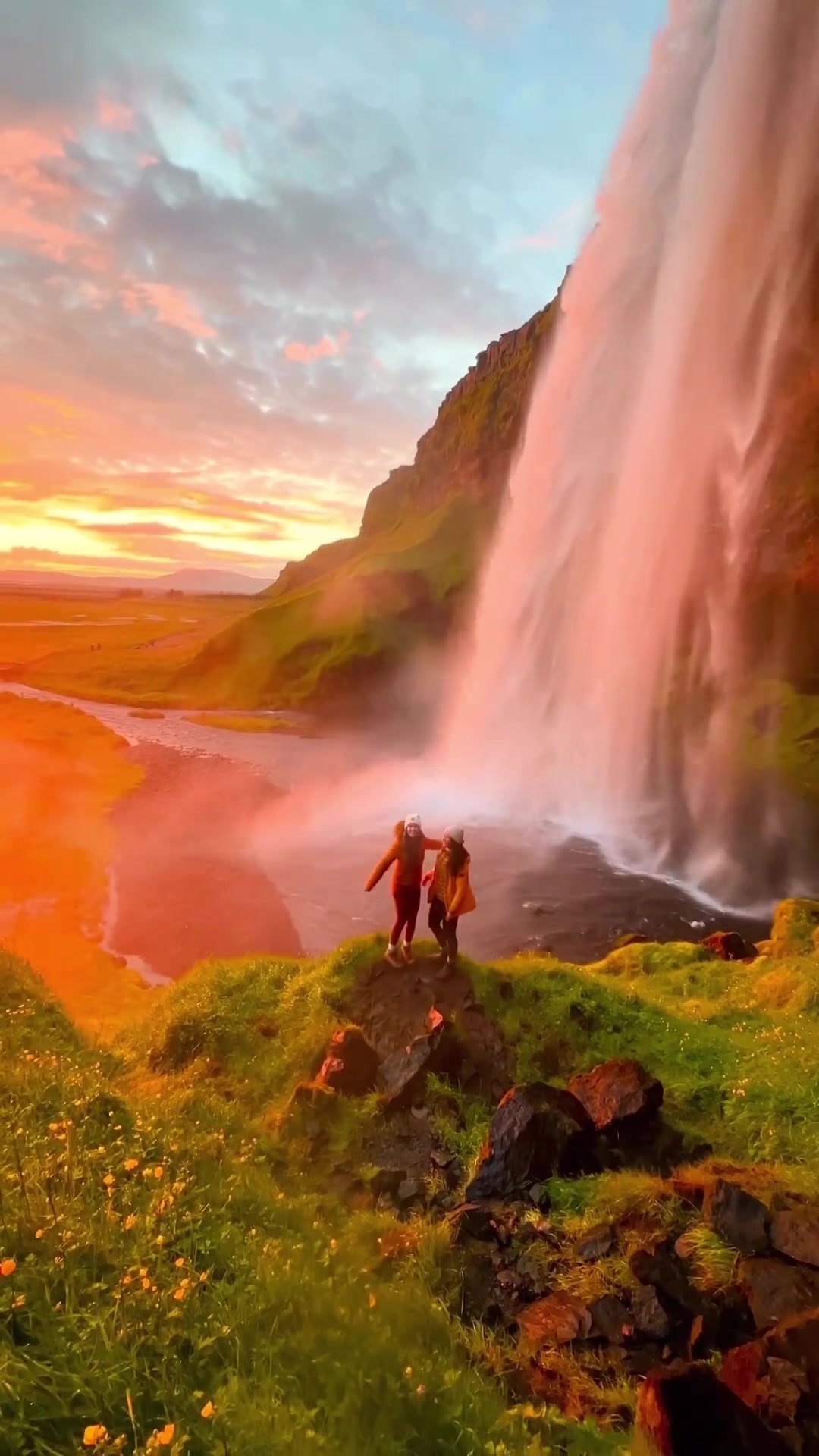 Seljalandsfoss Waterfall Sunset Experience