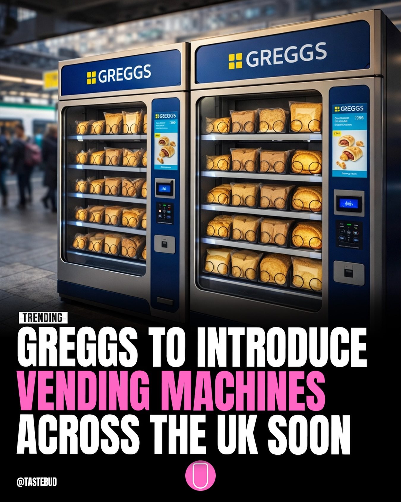 Greggs Plans UK Vending Machine Expansion for Easy Treats
